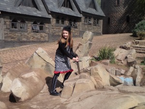 Emily the Strange takes on the Sword in the Stone.
